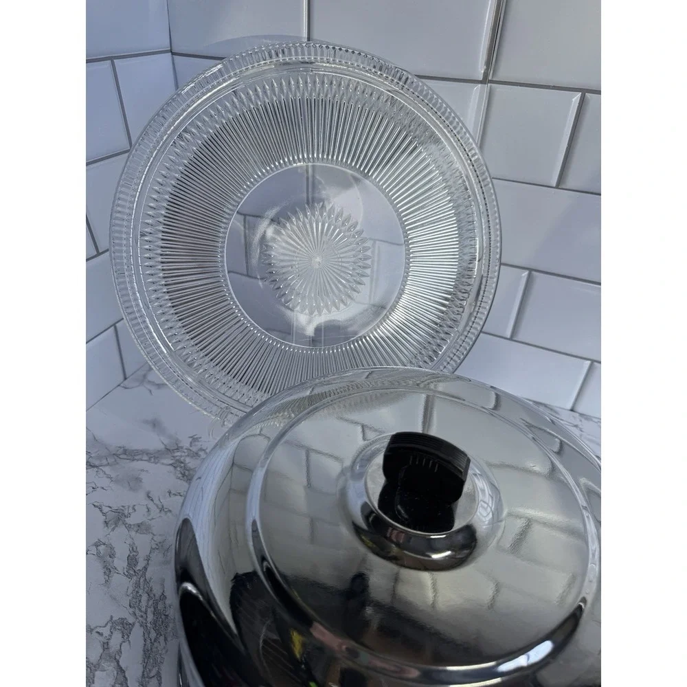Vintage Kromex Chrome Metal Cover For Cake